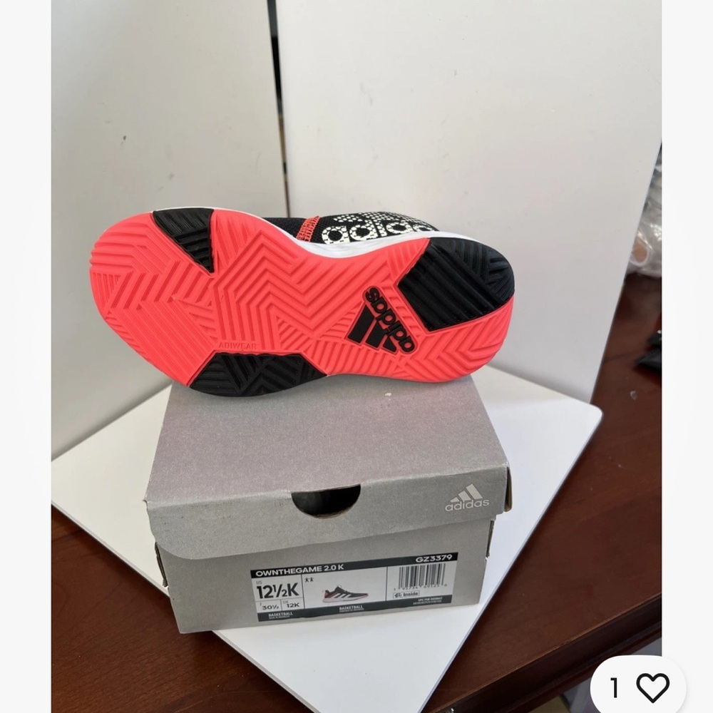Adidas Kids Sneakers - Black and Neon Pink